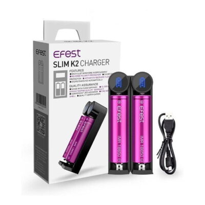 SLIM K2 ΦΟΡΤΙΣΤΗΣ ΜΕ USB ΚΑΛΩΔΙΟ EFEST