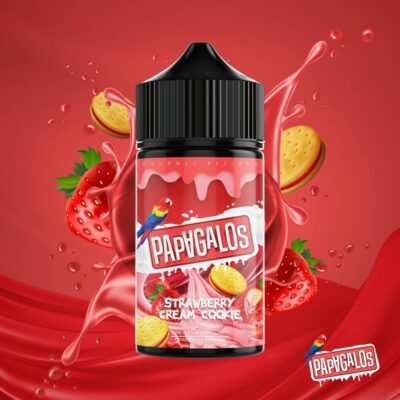 Papagalos Strawberry Cream Cookie 25/75ml