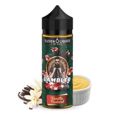 Gambler Vanilla Custard 24/120ml By Eleven Liquids