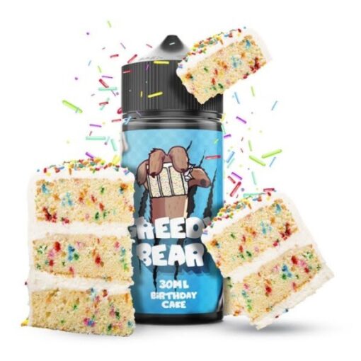 Birthday Cake Greedy Bear 30/120ml By Vape Distillery