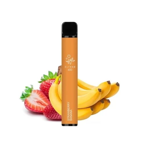 Strawberry Banana 2ml 20mg 600puffs By Elf Bar