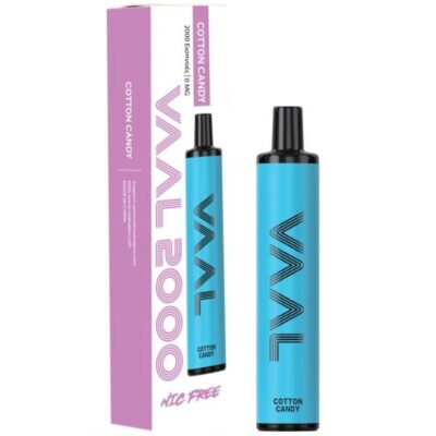 Vaal 2000 0mg 5ml Cotton Candy 2000puffs