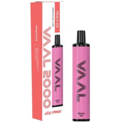 Vaal 2000 0mg 5ml Peach Ice 2000puffs