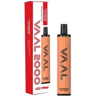 Vaal 2000 0mg 5ml Strawberry Ice Cream 2000puffs