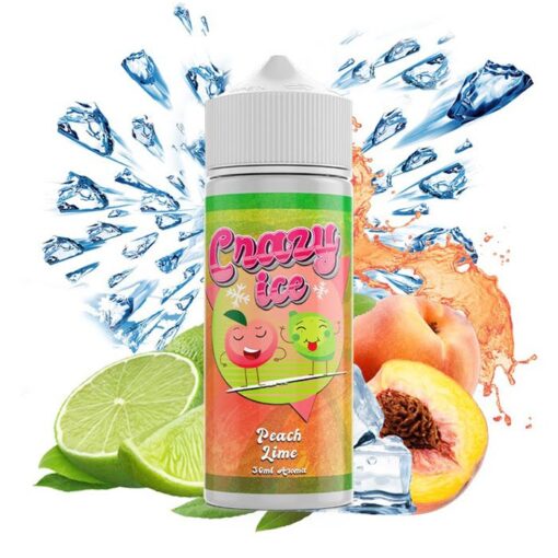 Crazy Ice Peach Lime 30/120ml By Steam City Liquids