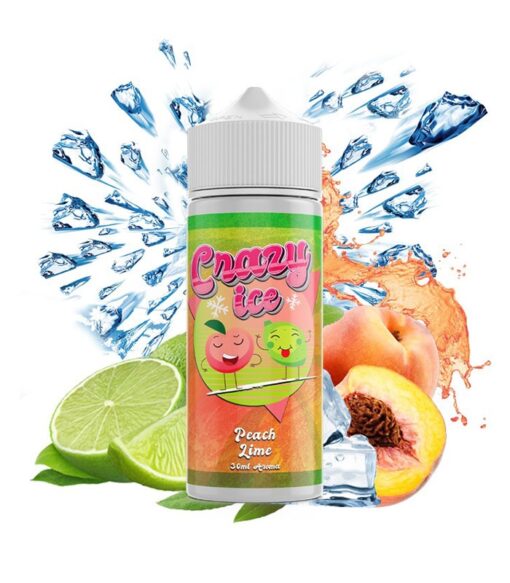 Crazy Ice Peach Lime 30120ml By Steam City Liquids