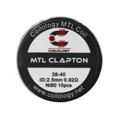 Ni80 MTL Clapton 0.92ohm 10pcs By Coilology