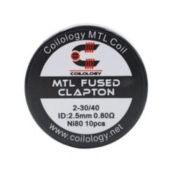 Ni80 MTL Fused Clapton 0.80ohm 10pcs By Coilology