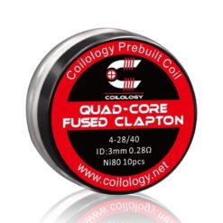 Ni80 Quad Core Fused Clapton 0.28ohm 10pcs By Coilology