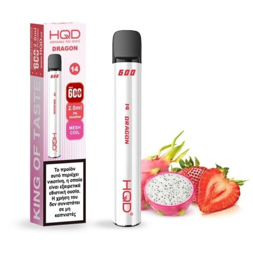 Dragon Fruit Strawberry (Dragon) 2ml 20mg 600puffs By HQD