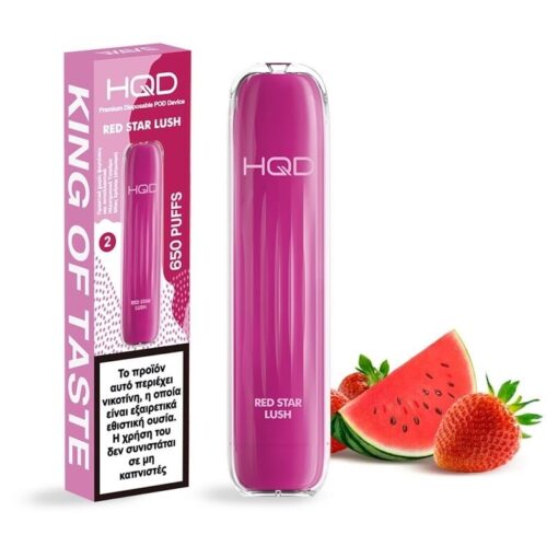 Wave Strawberry Watermelon (Red Star Lush) 2ml 18mg 650puffs By HQD