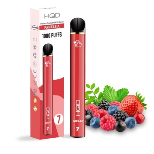 Mixed Fruits Fantasia HQD Melo 43ml 0mg 1000puffs By HQD