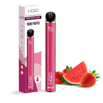 Strawberry Watermelon (Red Star Lush) HQD Melo 4.3ml 0mg 1000puffs By HQD