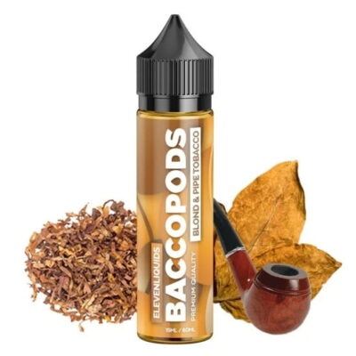 Baccopods Blond & Pipe Tobacco 15/60ml By Eleven Liquids