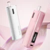 Καλλιτεχνική απεικόνιση του Geekvape Soul Pod Kit σε λευκό και ροζ χρώμα