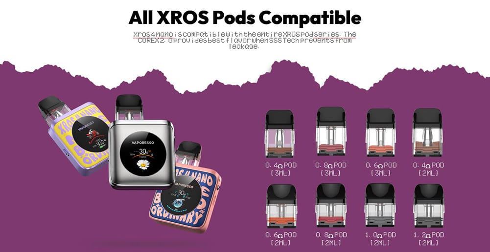 Pods2_vaporstationgr_ | Vaporstation.gr Vaporesso Xros 4 Nano Pod Kit 1350mAh