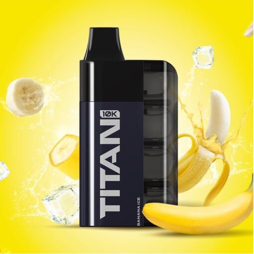 Titan 10k 7x2ml 20mg 10000puffs Banana Ice