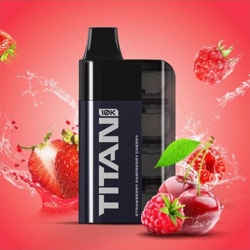 Titan 10k 7x2ml 20mg 10000puffs Strawberry Raspberry Cherry