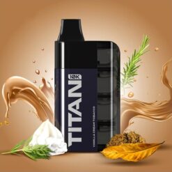 Titan 10k 7x2ml 20mg 10000puffs Vanilla Cream Tobacco