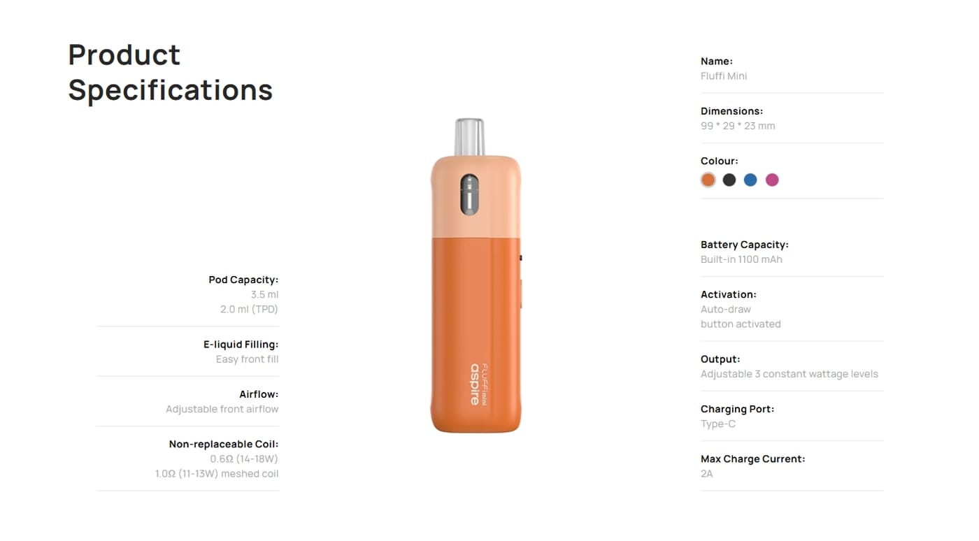 Aspire Fluffi Mini wwwvaporstationgr