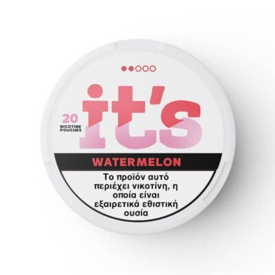 IT`S Watermelon Nicotine Pouches wwwvaporstationgr