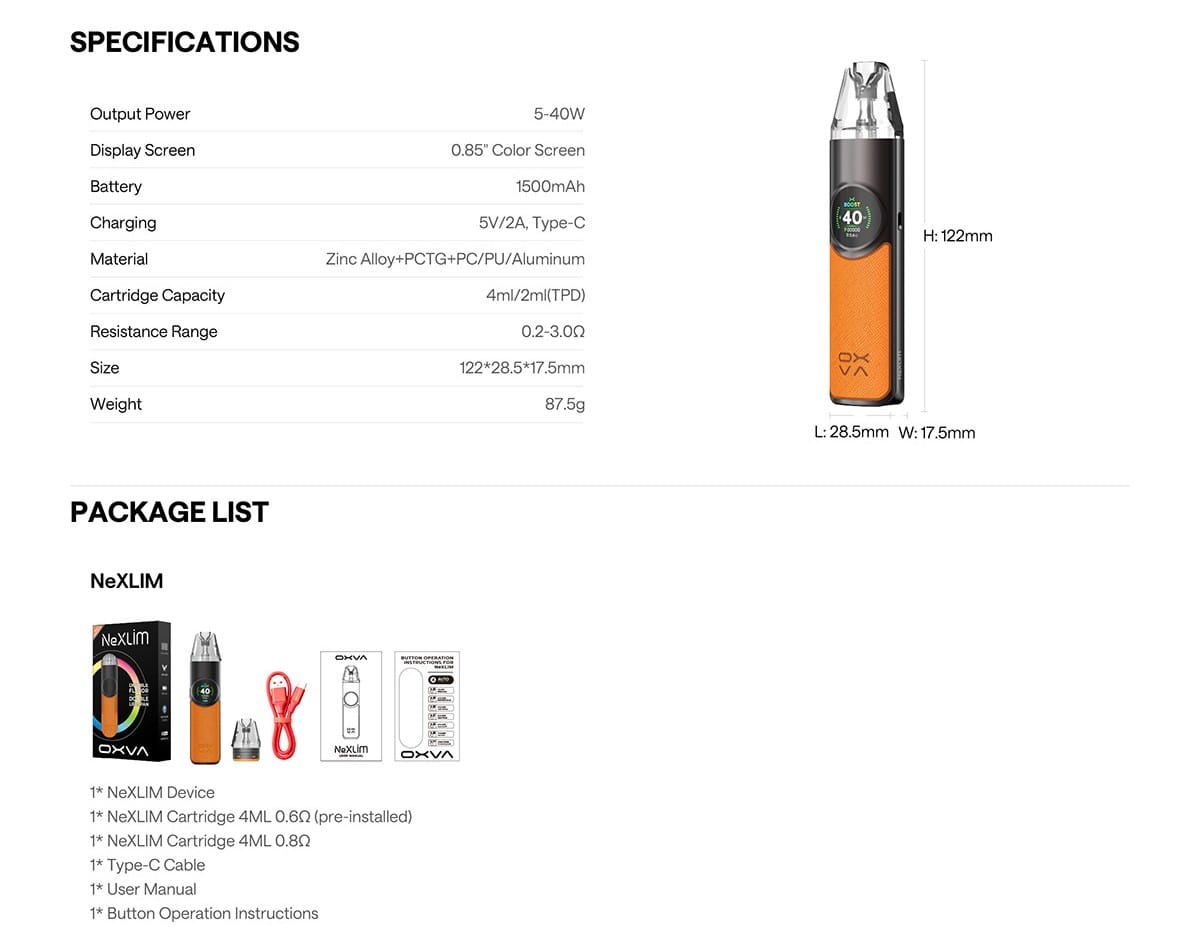 Oxva NeXLim Pod wwwvaporstationgr