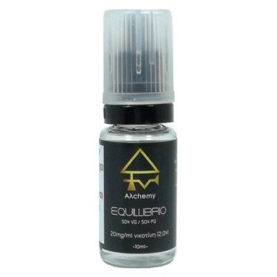 Αλchemy Nicotine Booster Equillibrio 10ml 50PG50VG 20mg - Βάση Νικοτίνης 20mg