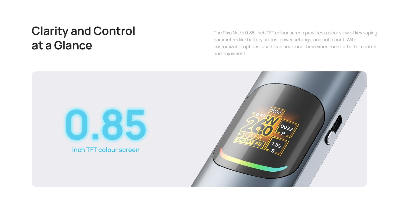 Aspire-pixo-neo-screen_vaporstationgr_ | Vaporstation.gr Aspire Pixo Neo 1300mAh