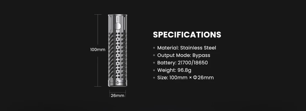 BD Vape Blaster Mod Specs wwwvaporstationgr