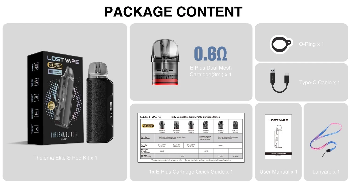 Lost Vape Thelema Elite S Pod Package wwwvaporstationgr