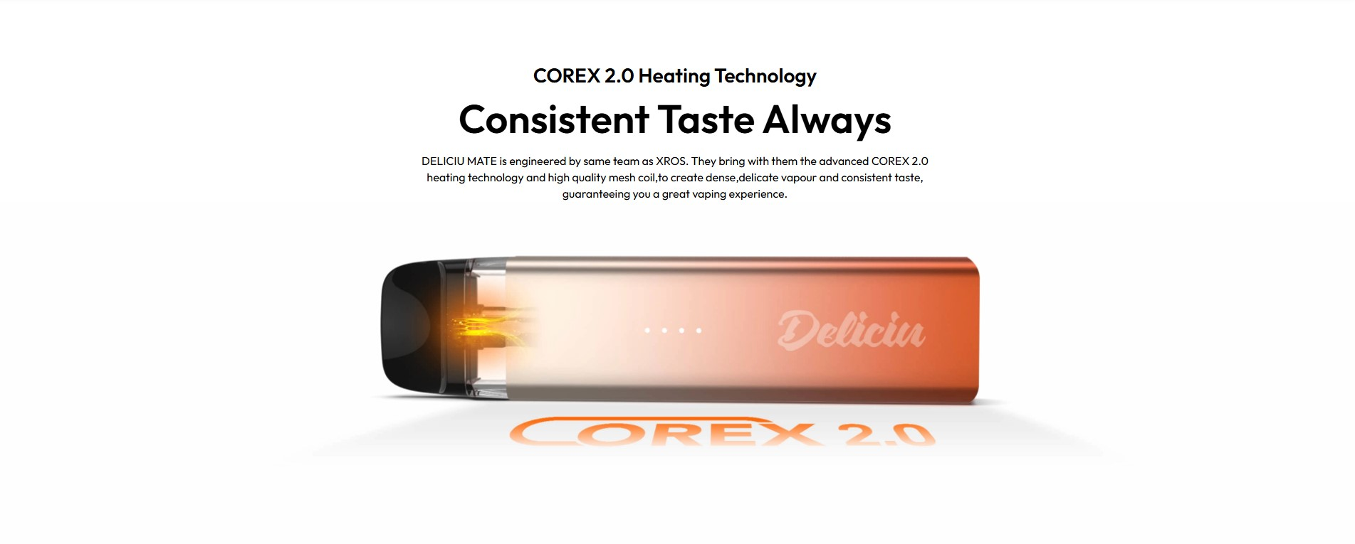 Vaporesso Deliciu Mate Corex Heating Technology wwwvaporstationgr