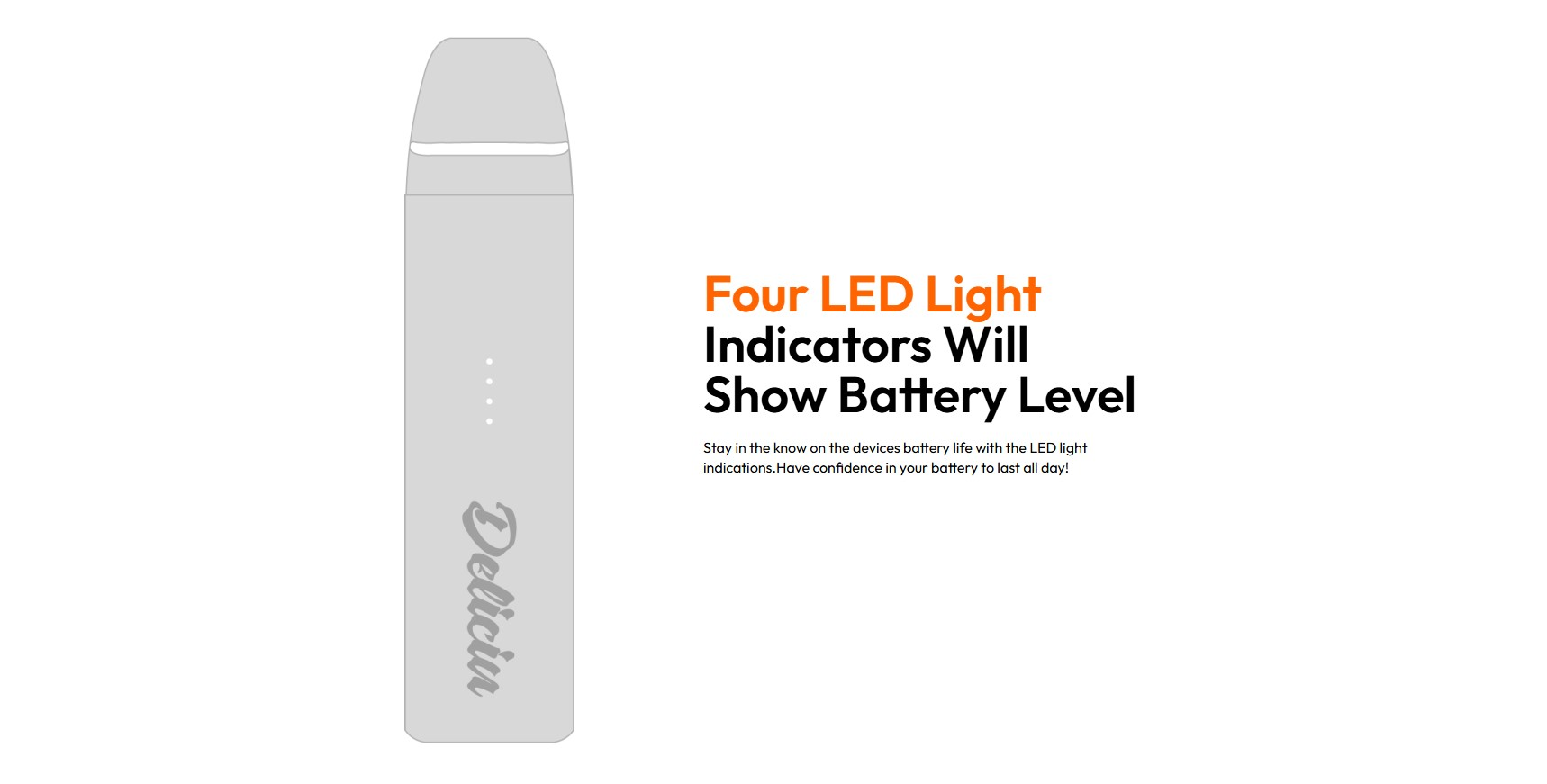 Vaporesso Deliciu Mate Battery Led Indiacator wwwvaporstationgr