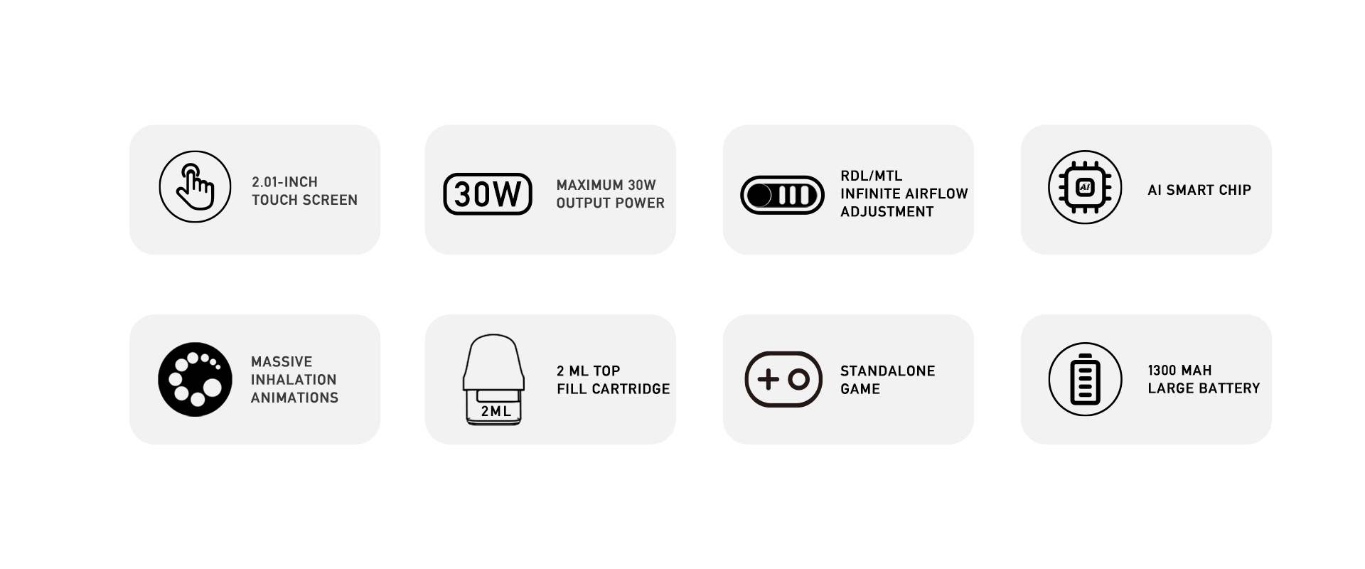 PAVA Horiz Ultra Pod Kit 2ml 1300mAh