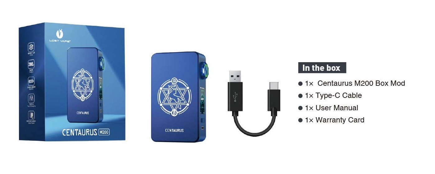 Lost Vape Centaurus M200 Mod 200w 2x18650