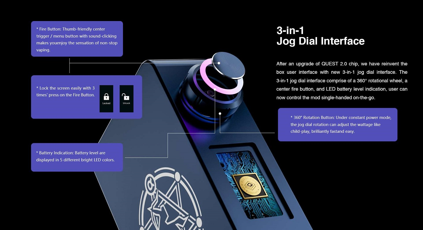 Lost Vape Centaurus M200 Mod 200w 2x18650