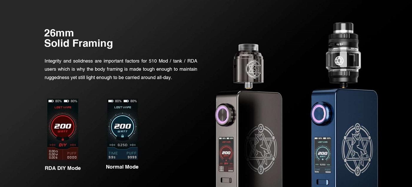 Lost Vape Centaurus M200 Mod 200w 2x18650