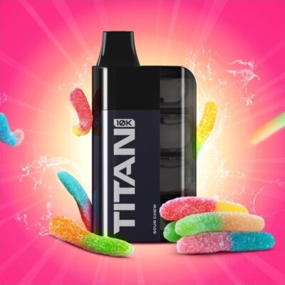 Titan 10k 20mg Sour Chew - Βατόμουρο, λαιμ, τζίντζερ.