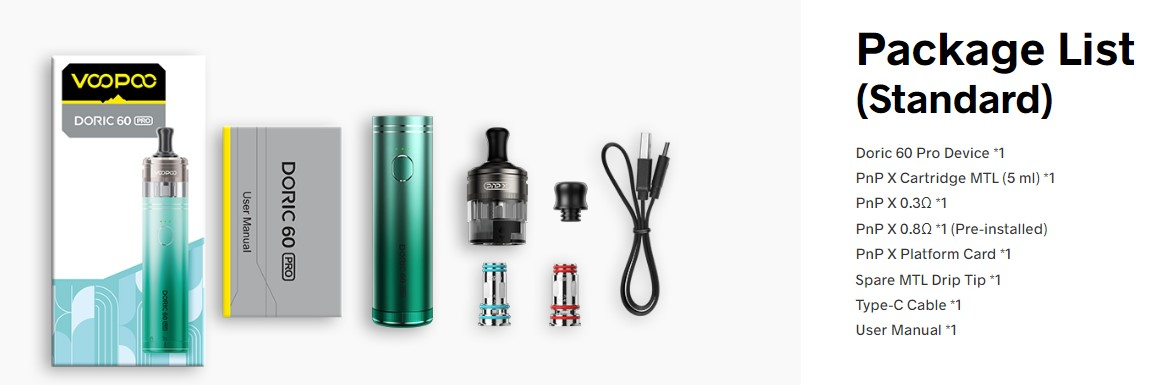 Voopoo-doric-60-pro-kit-2500mah-5ml-box_vaporstationgr_ | Vaporstation.gr VooPoo Doric 60 Pro Kit 5ml 2500mAh - Συσκευασία