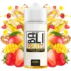 Οπτική απεικόνιση της συσκευασίας του Kings Crest Bali Fruits Mango Banana Strawberry 120ml