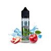 Pacha-mama-ice-fuji-apple-10ml60m-vaporstation | Vaporstation.gr Οπτική απεικόνιση της συσκευασίας του Pacha Mama Fuji Apple Ice 60ml που πλαισιώνεται από μήλα και πάγο