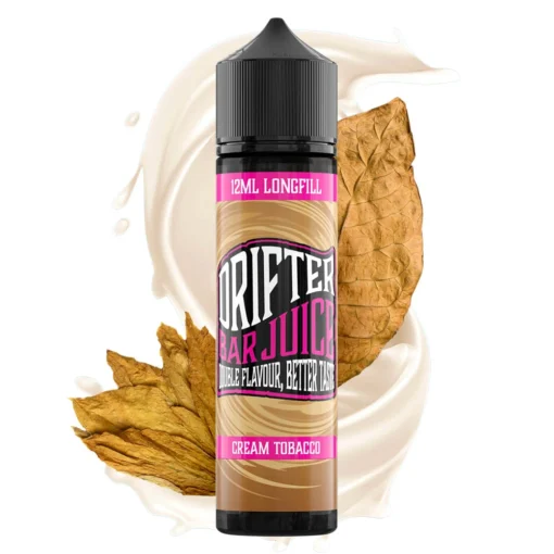 Οπτική απεικόνιση της συσκευασίας του Bar Juice Cream Tobacco της Drifter 60ml