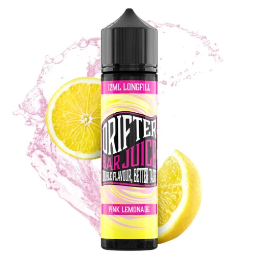 Οπτική απεικόνιση της συσκευασίας του Bar Juice Pink Lemonade της Drifter 60ml.