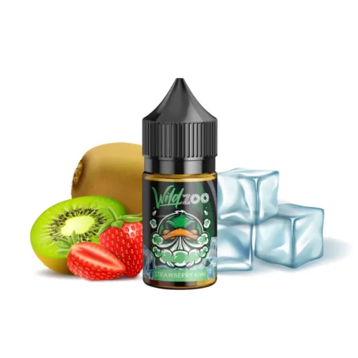 Wild-zoo-strawberry-kiwi-30ml-vaporstation | Vaporstation.gr Οπτική απεικόνιση της συσκευασίας του Wild Zoo Strawberry Kiwi 1030ml