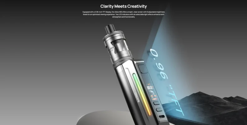 Οθόνη TFT του Aspire Zelos X80 Mod