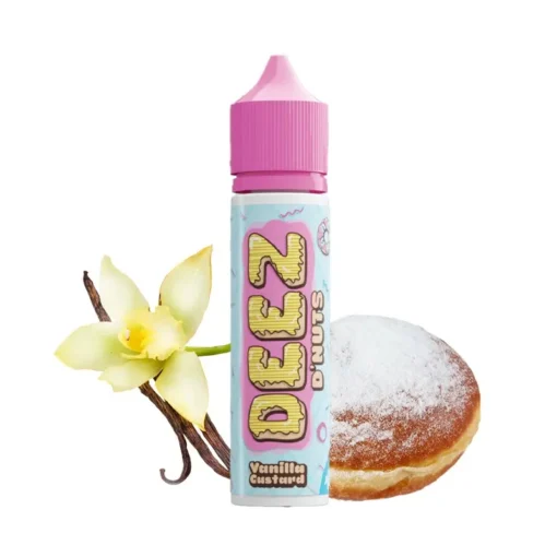 Οπτική απεικόνιση της συσκευασιάς Deez D'nuts Vanilla Custard 60ml.