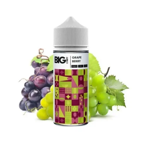 Οπτική απεικόνιση της συσκευασιάς The Big Tasty Grape Berry σε μπουκάλι 120ml.
