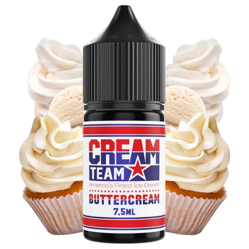 Οπτική απεικόνιση της συσκευασιάς Kings Crest Cream Team Buttercream 30ml.