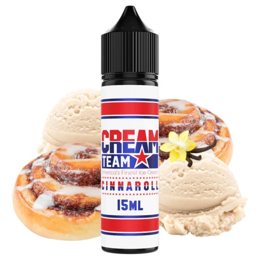 Οπτική απεικόνιση της συσκευασιάς Kings Crest Cream Team Cinnaroll 60ml.