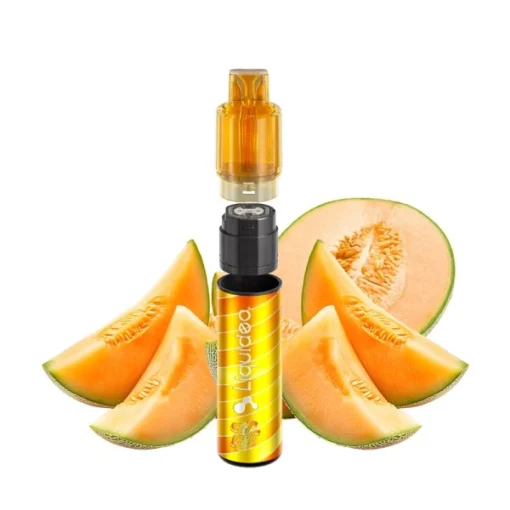 Οπτική απεικόνιση της προγεμισμένης συσκευής 15000puffs Liquideo Wpuff Triple Melon.