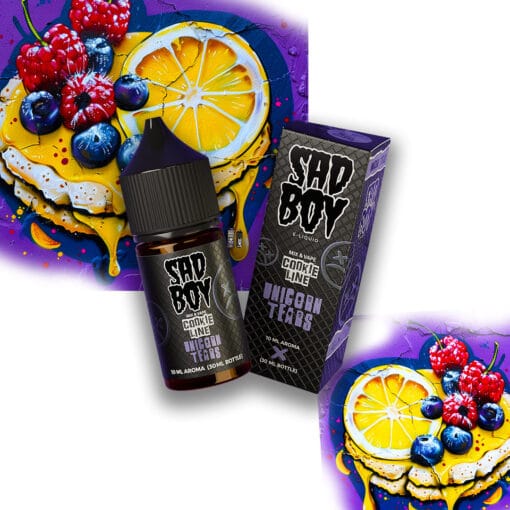 Οπτική απεικόνιση της συσκευασίας Sad Boy Unicorn Tears 30ml.